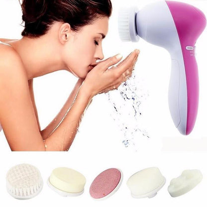 5 in 1 Electric Facial Cleansing Brush Set